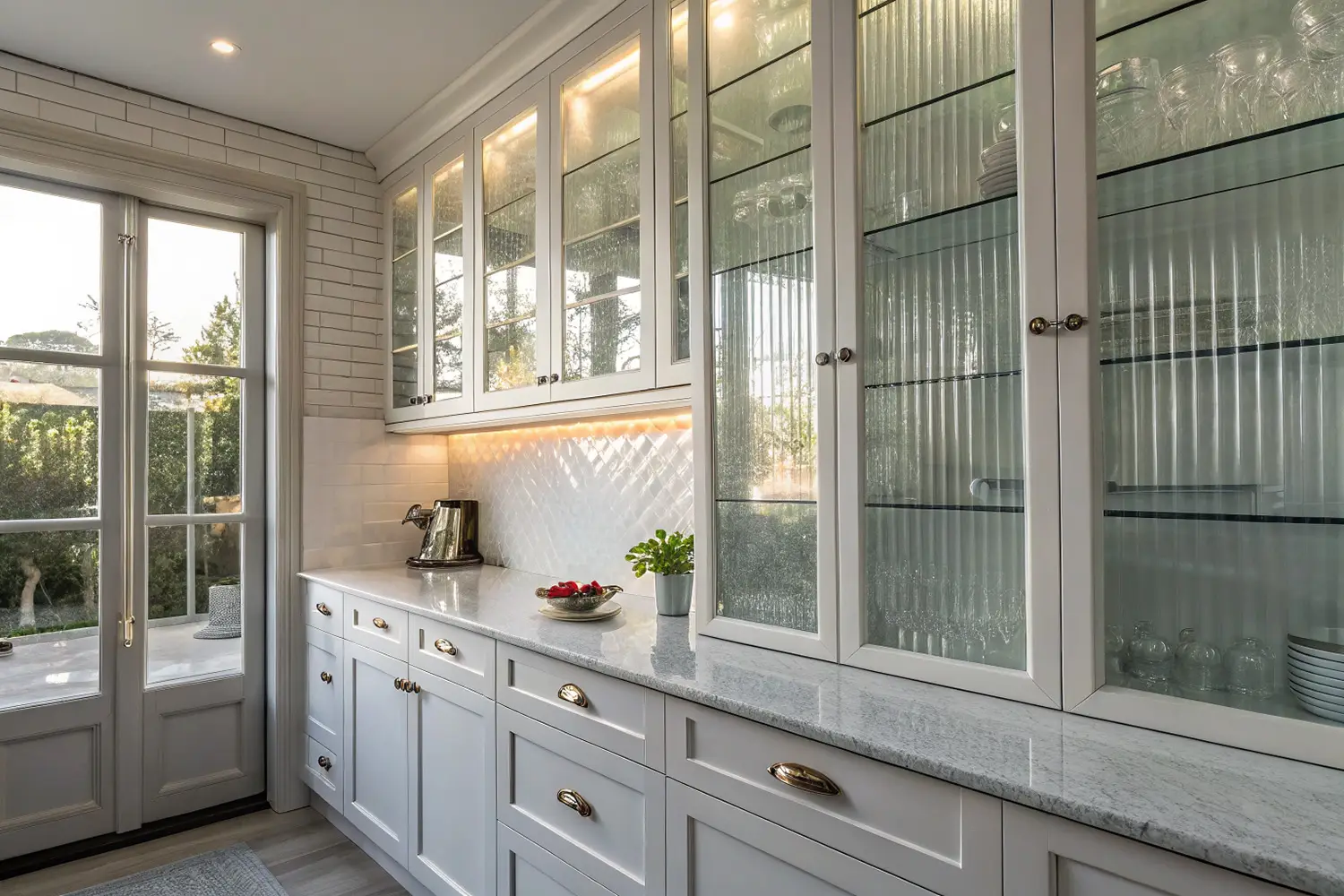 Decoratief glas en interieurbeglazing op maat geplaatst door Glashandel Nuyens voor uw interieurafwerking.