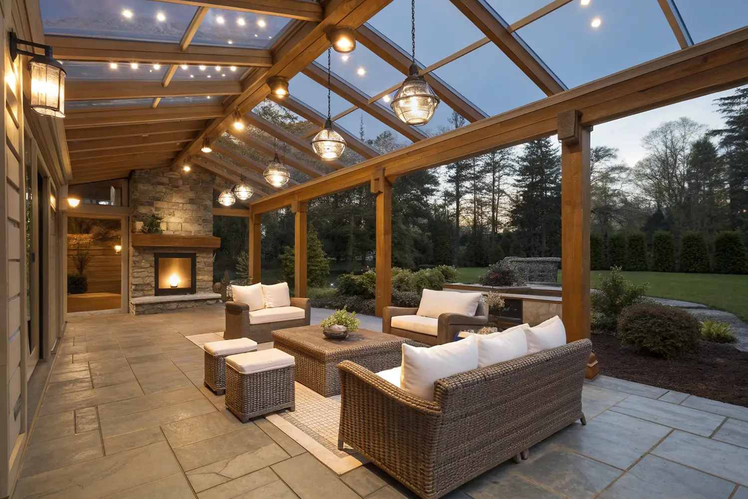 Verandaplaten acrylaat en polycarbonaat geplaatst door Glashandel Nuyens voor een duurzame en lichte overkapping.